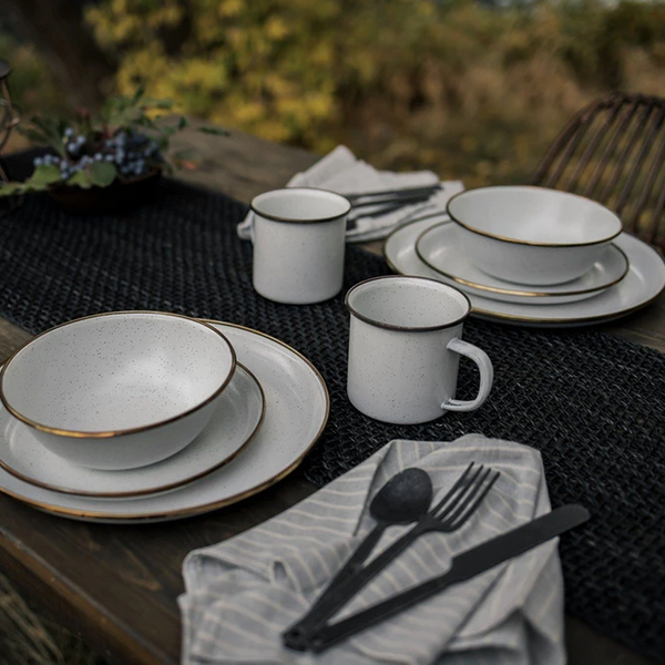Barebones Enamel Cup - Set of 2