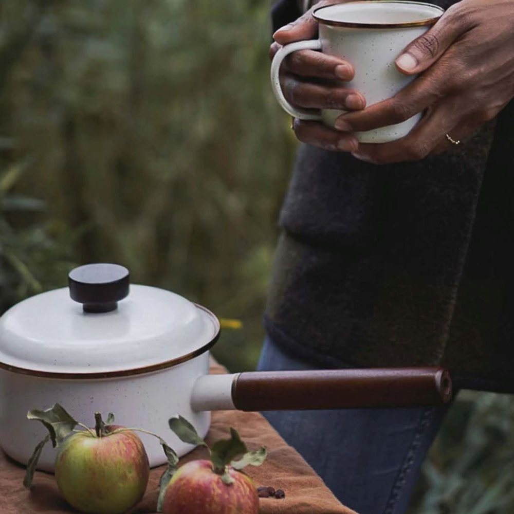 Barebones Enamel Saucepan