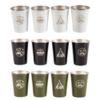 Camp Leader 4 Pcs Stainless Steel Cup - Green