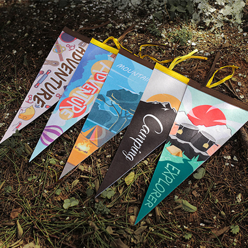 Camp Leader Camping Hanging Flag - Cup Toast