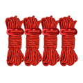 Camp Leader 4 Pcs Reflective Rope 4MM - RED