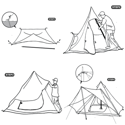 Vidalido Teepee Tent - Camel