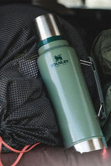 Stanley Classic Vacuum Bottle 1.1QT - Hammertone Green Old Logo