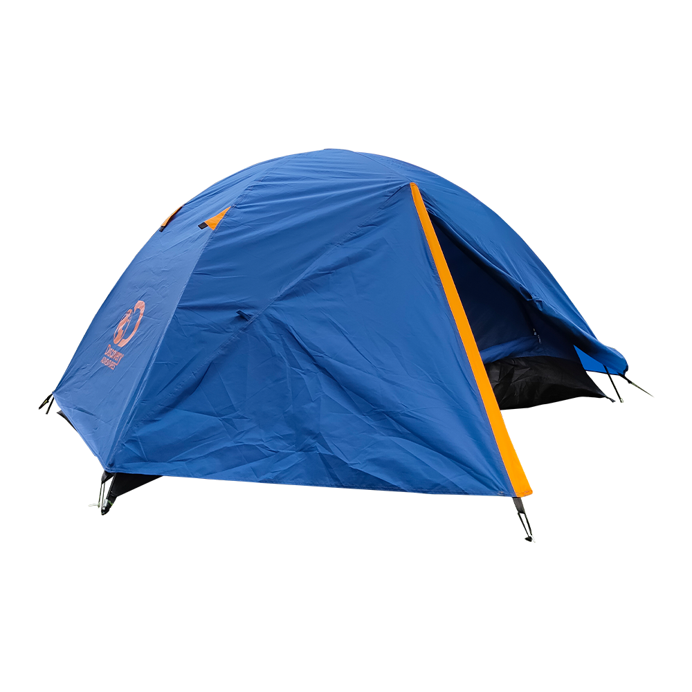 Discovery Adventures 2 Person Camping Tent Navy Orange