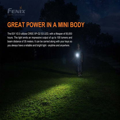 Fenix E01 V2.0 CREE XP-G2 S3 LED Flashlight