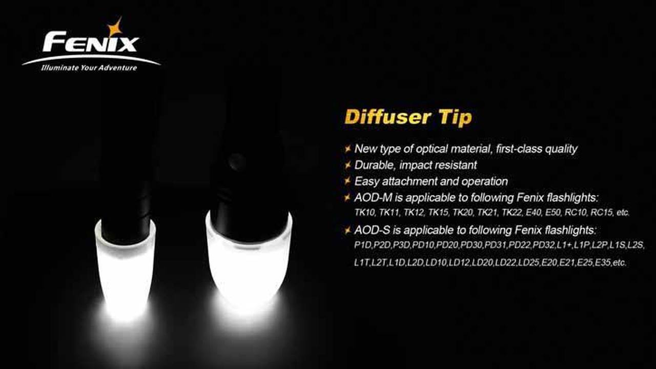 Fenix AOD-S White Diffuser Tip