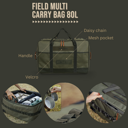 KZM Field Multi Carry Bag 70L & 80L