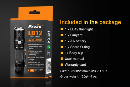 Fenix-LD12-Flashlight-Included-Package