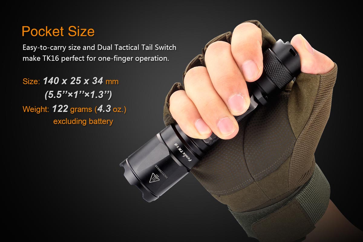 Fenix-TK16-Flashlight-Size