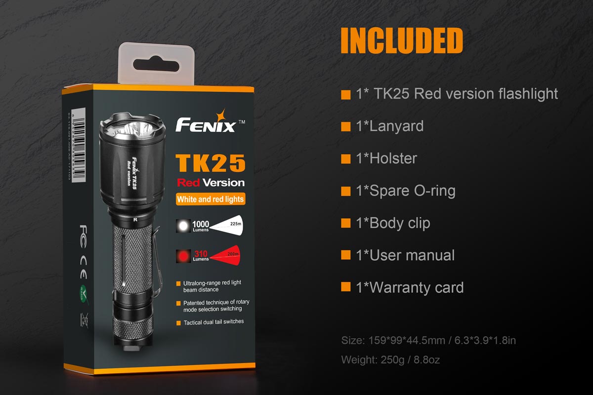 Fenix-TK25-Red-Tactical-Flashlight-included