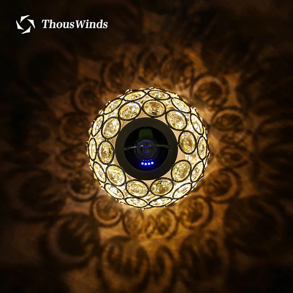 Thous Winds Goal Zero LED Light Crystal Ball Lampshade