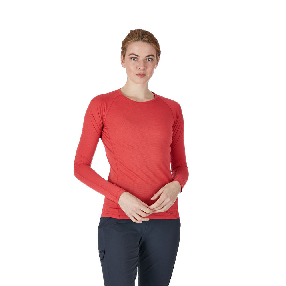 Rab Forge Long Sleeve Tee Women’s – Geranium