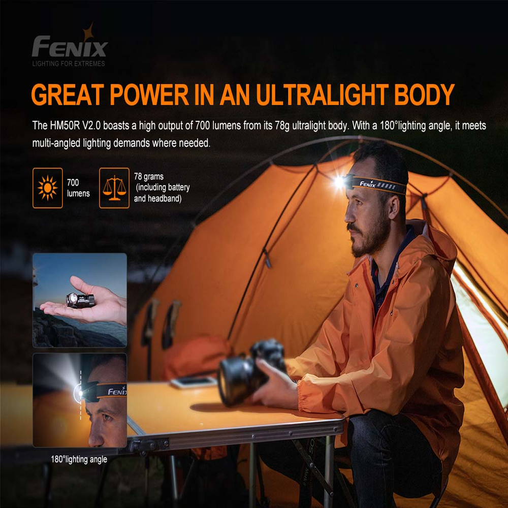 Fenix HM50R V2.0 Headlamp - 700 Lumens