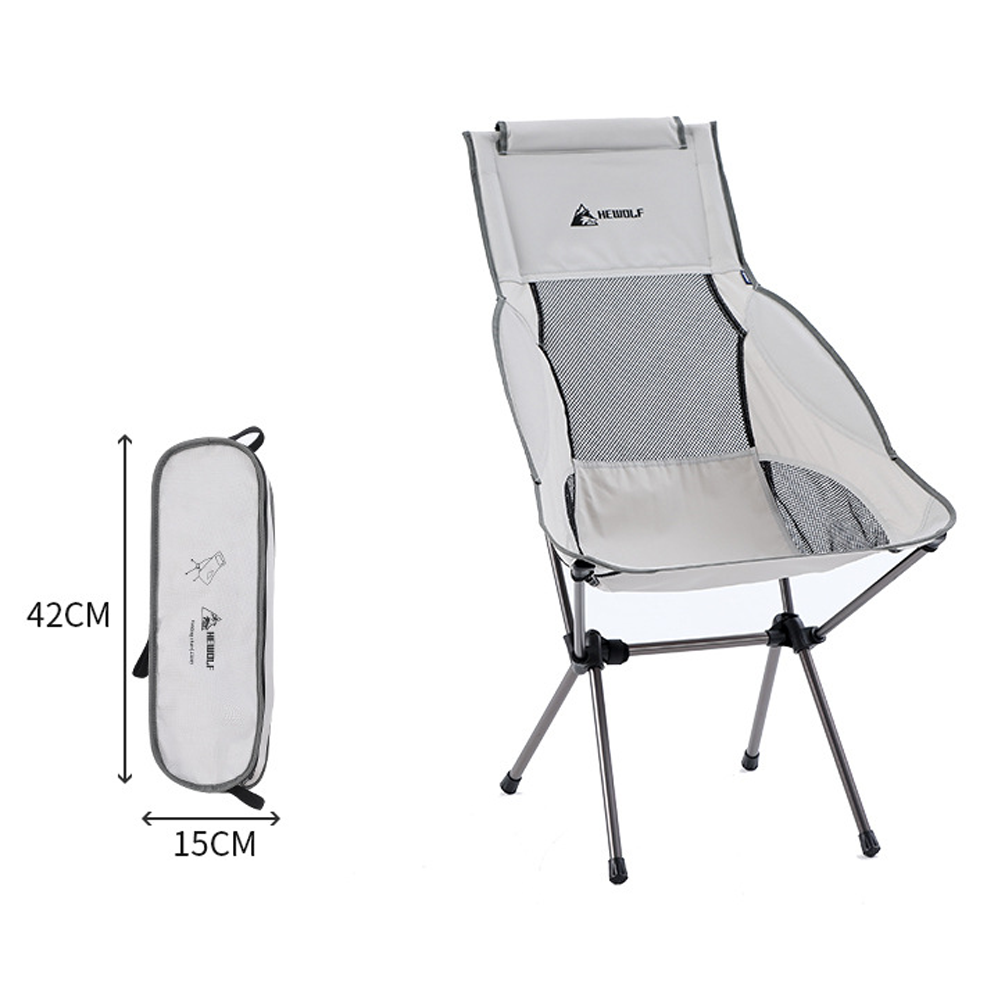 Hewolf Space Large Aluminum Alloy Foldable Chair