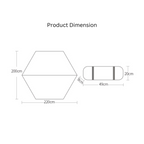 Hewolf Large Hexagonal Aluminium Film