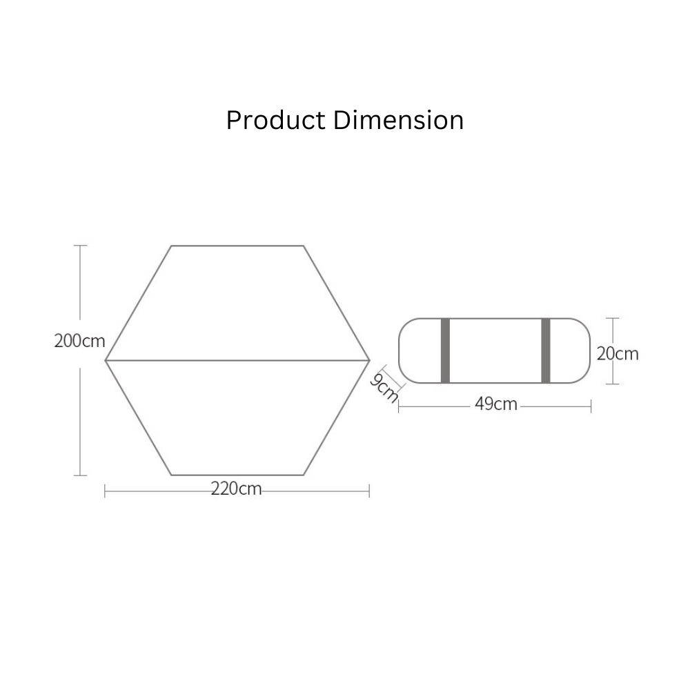 Hewolf Large Hexagonal Aluminium Film