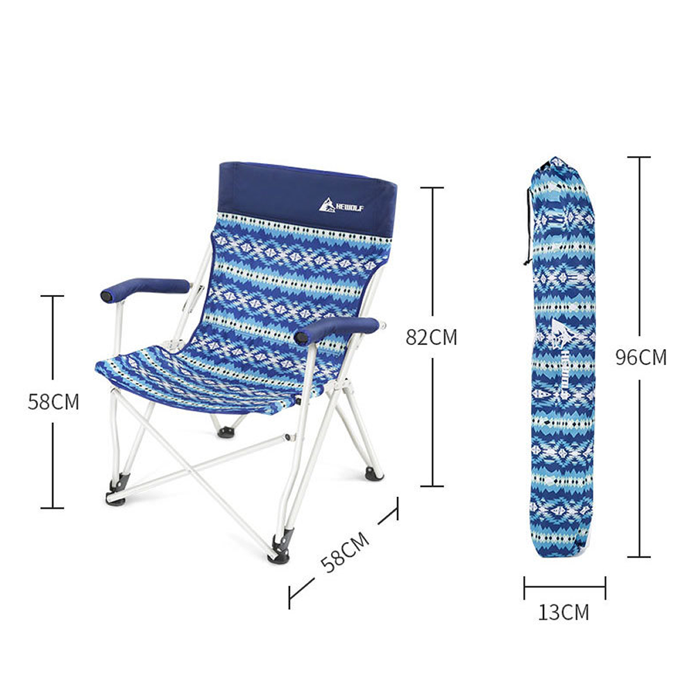 Hewolf Folding Chair Blue Wave