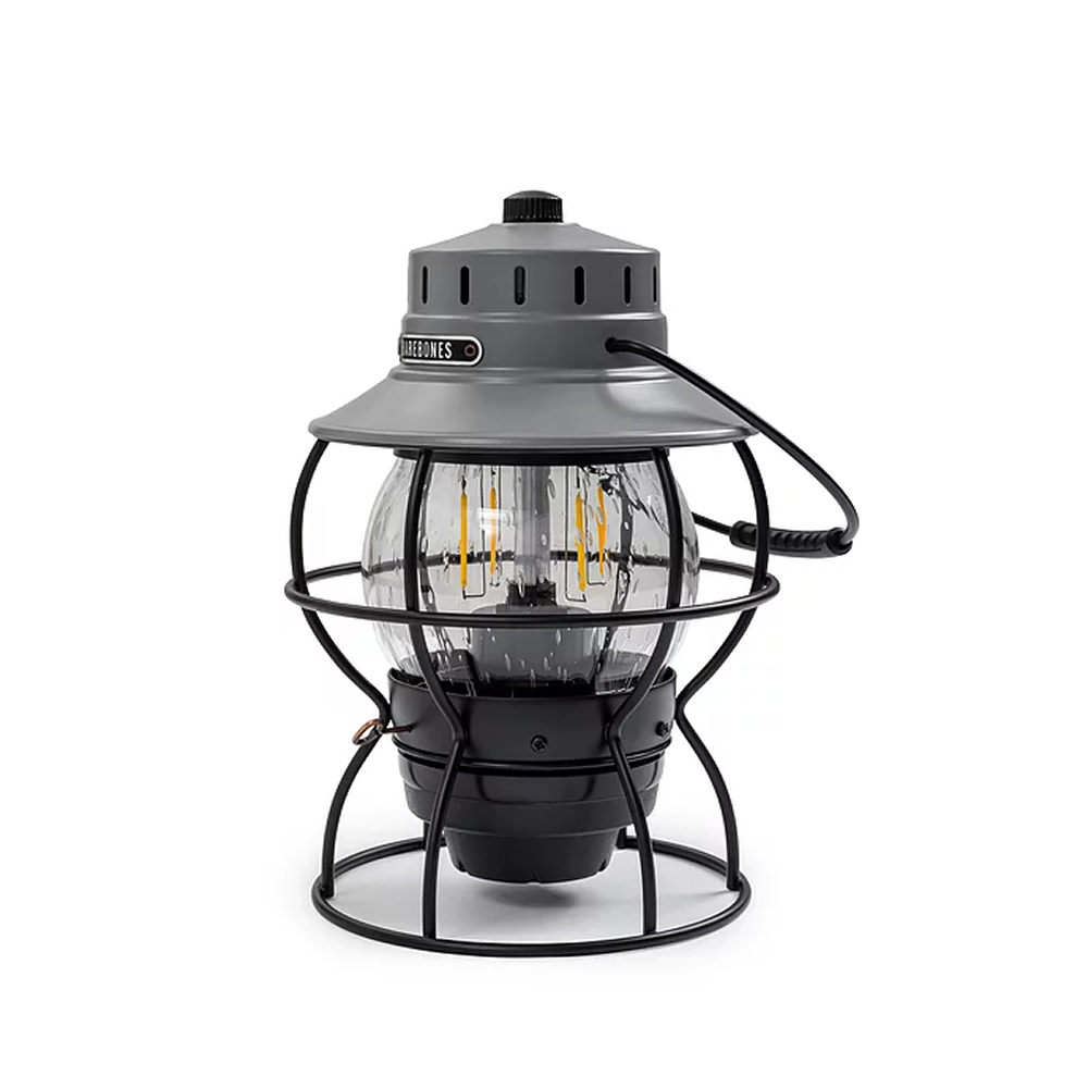 Barebones Railroad Lantern Slate Gray