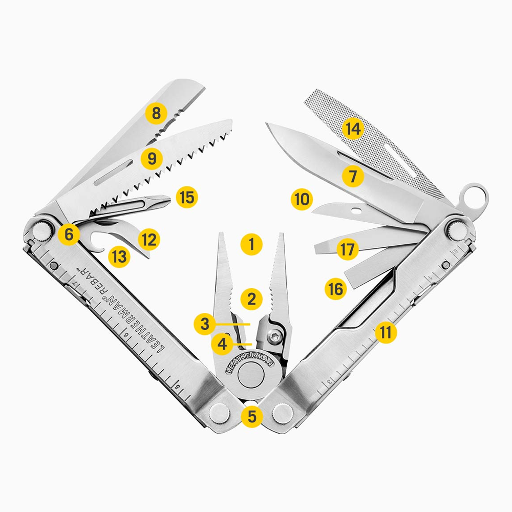 Leatherman Rebar® Multi-Tool - Stainless Steel