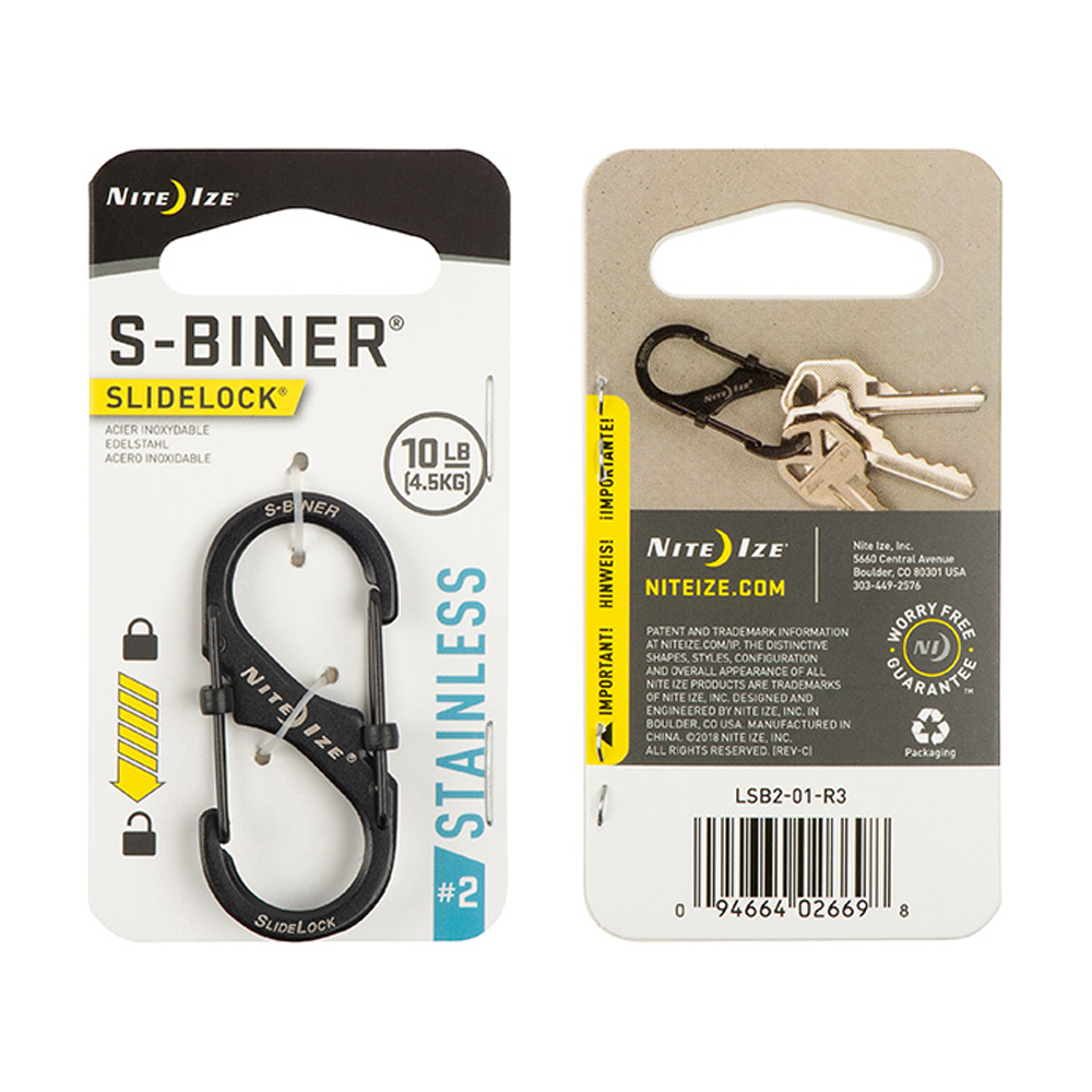 Nite Ize S-Biner® SlideLock® Stainless Steel