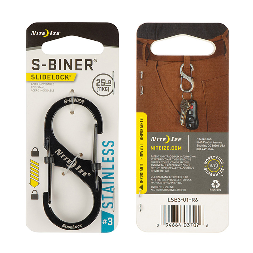 Nite Ize S-Biner® SlideLock® Stainless Steel