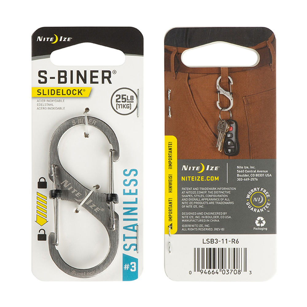 Nite Ize S-Biner® SlideLock® Stainless Steel