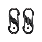 Nite Ize S-Biner® MicroLock® Stainless Steel 2 Pack - Black
