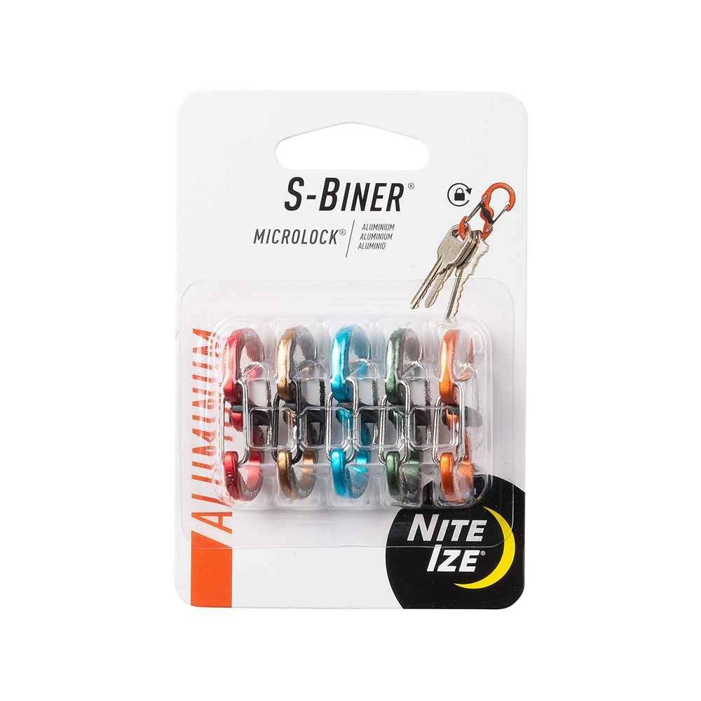 Nite Ize S-Biner® MicroLock® Aluminum - 5 Pack Assorted