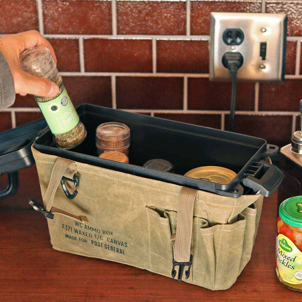 Post General Waxed Canvas Ammo Tool Box