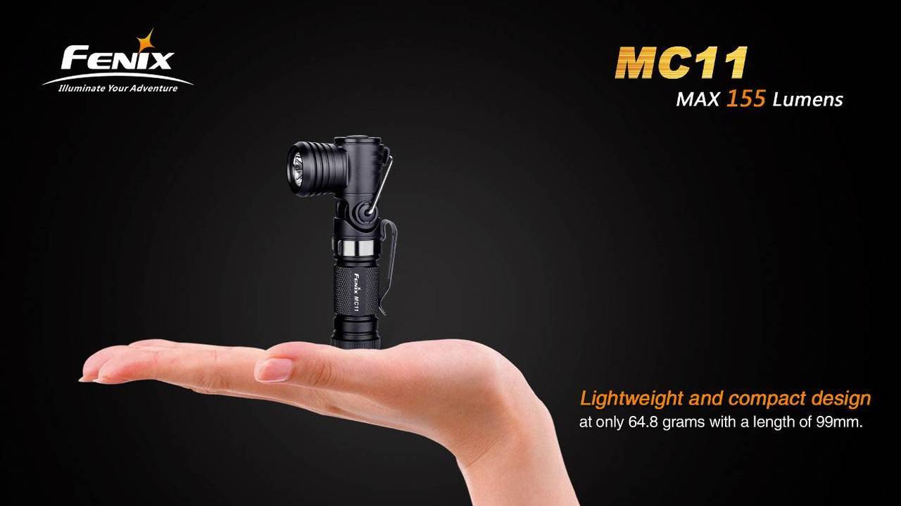 Fenix MC11 Anglelight Black Upgraded Version 155 Lumens