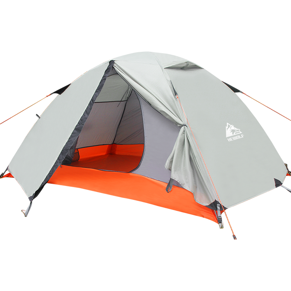 Hewolf 2 Person Double Layer Aluminum Pole Tent