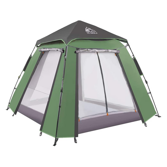 Hewolf Auto 3-4 Person Tent - Green