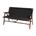 Camp Leader Camping Wooden Long Chair - Black