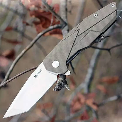 Ruike P138-W Desert Sand Liner Lock G10 Folding Knife