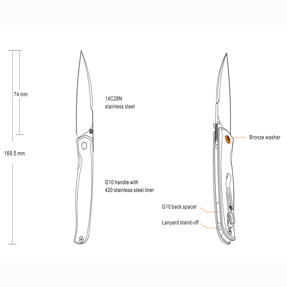 Ruike P662-B Knife