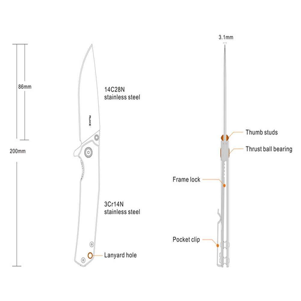 Ruike P801-SF Folding Knife