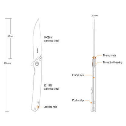 Ruike P801-SF Folding Knife