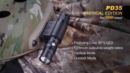 Fenix PD35 TAC Tactical Edition Flashlight 1000 Lumen