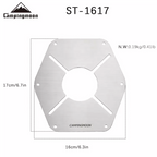 Campingmoon Outdoor Camping Stove Board 17*16cm Insulation Manufacturer Supply Metal Part