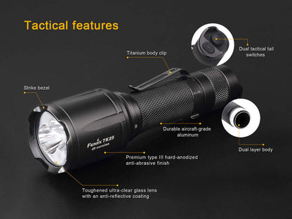 Fenix TK25 LED Flashlight IR Version BLACK