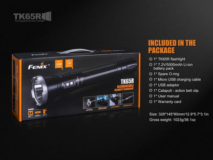 Fenix TK65R Rechargable Security Flashlight