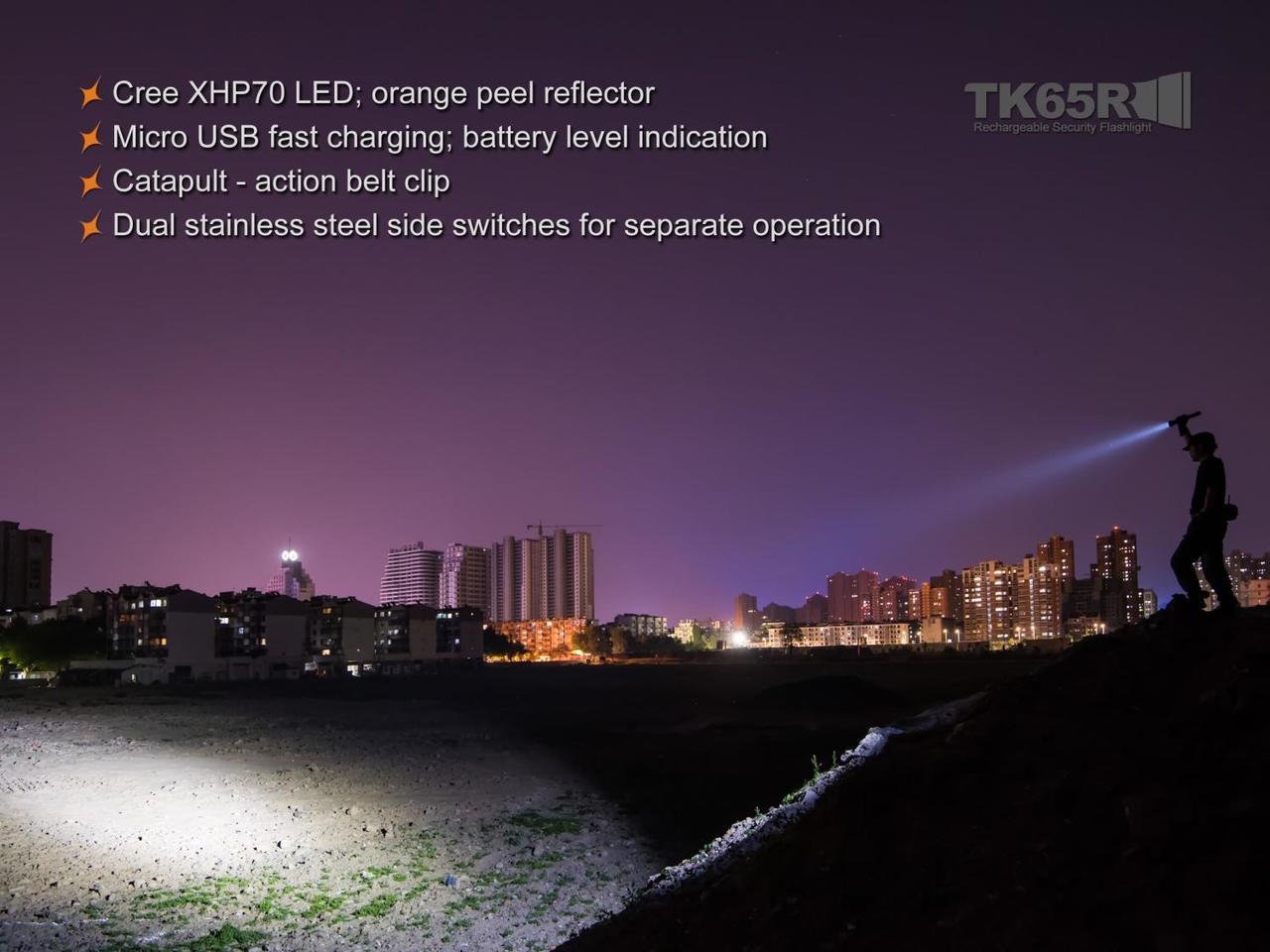 Fenix TK65R Rechargable Security Flashlight