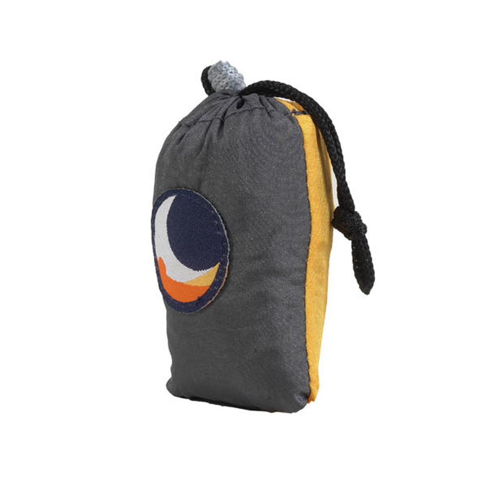 Ticket To The Moon Eco Bag Small - Dark Grey / Dark Yellow