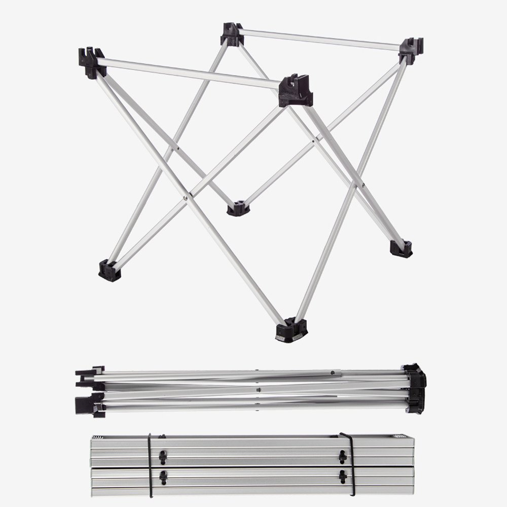 Camp Leader Aluminium Folding Table Black