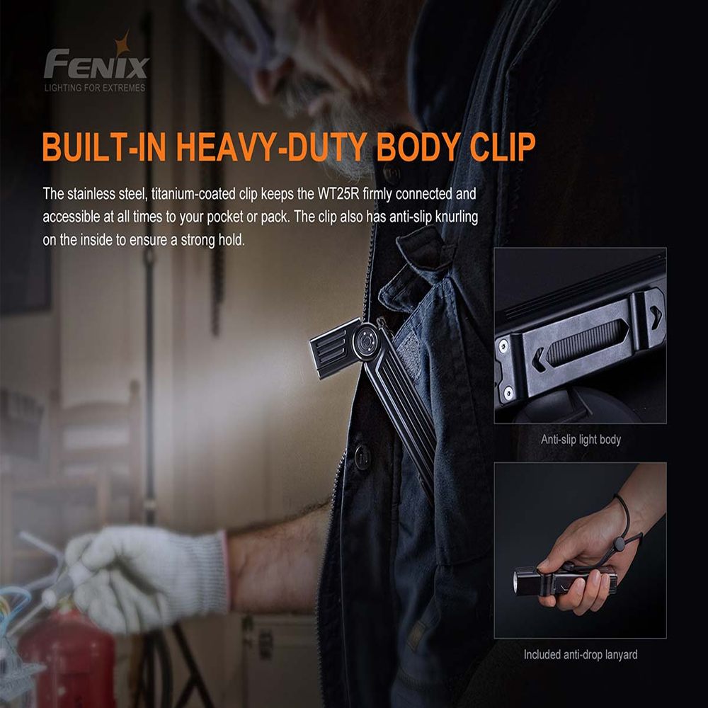 Fenix WT25R Adjustable Head Flashlight