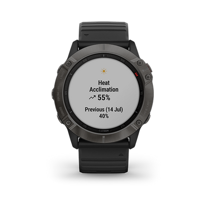 Garmin Fenix 6X GPS Watch - Sapphire Carbon Gray