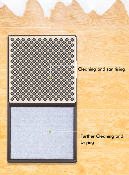 [Clearance Sale] 3D Disinfectant Floor Mat With Absorbent Carpet