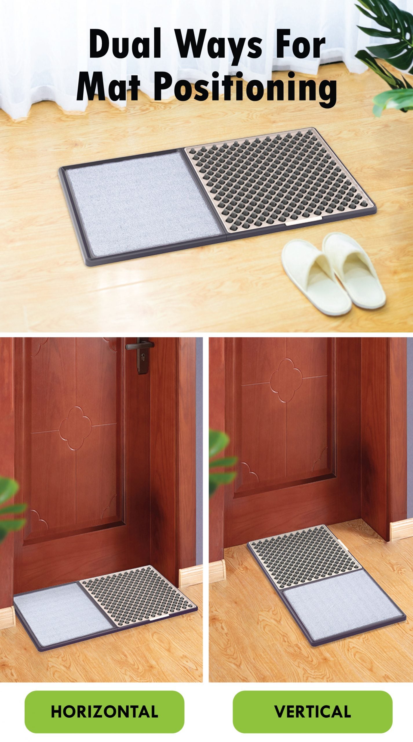 [Clearance Sale] 3D Disinfectant Floor Mat With Absorbent Carpet