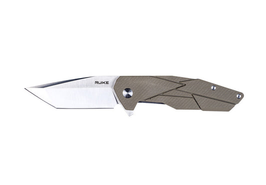 Ruike P138-W Desert Sand Liner Lock G10 Folding Knife