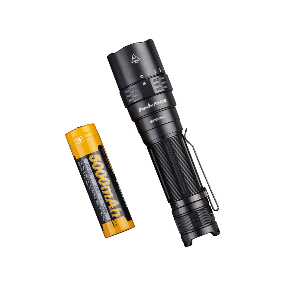 Fenix PD40R V2.0 Tactical Flashlight - 3000 Lumens Rechargeable Tactical Flashlight